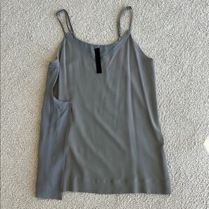 Gray Asymmetrical Sleeveless Camisole